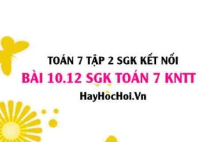 Bài 10.12 SGK Toán 7 Tập 2 Kết nối tri thức: Nhận diện cạnh ghép trong hình khai triển lăng trụ